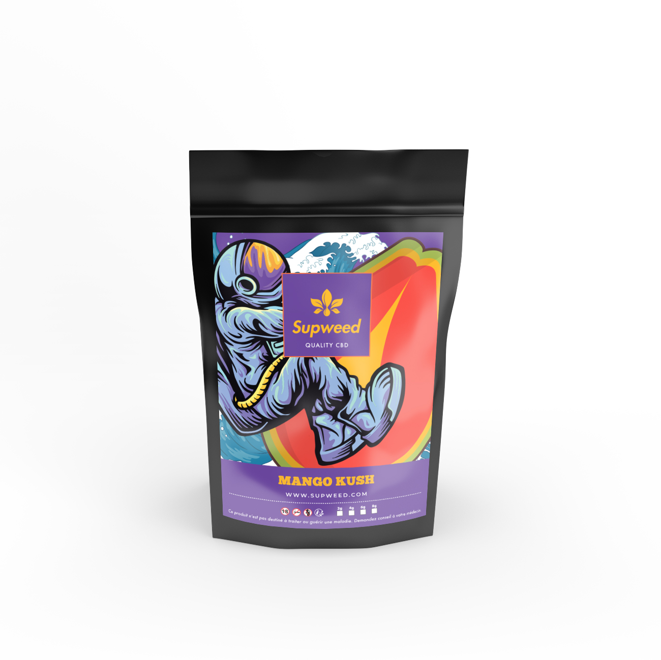 Rhum arrangé aux fleurs de CBD Mango Kush - Dispo chez S Factory !